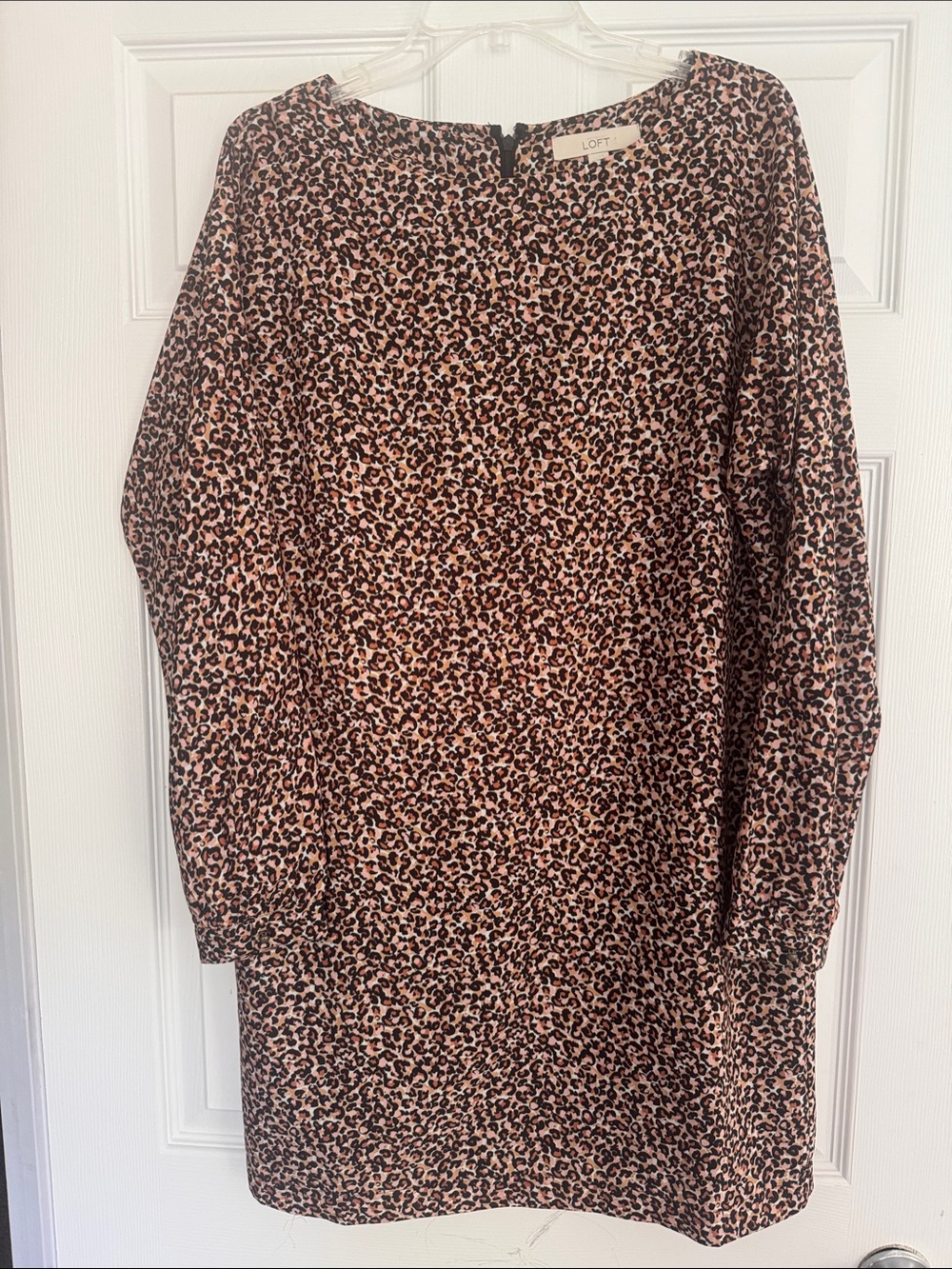 LOFT Leopard Print lined Dress